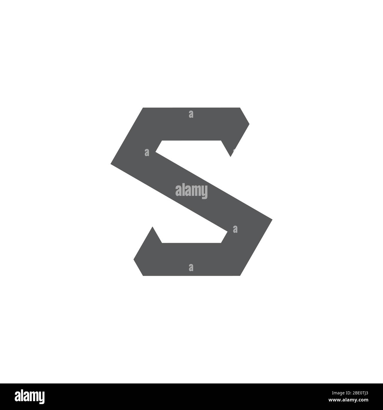 letter s simple line geometric logo vector Stock Vector Image & Art - Alamy