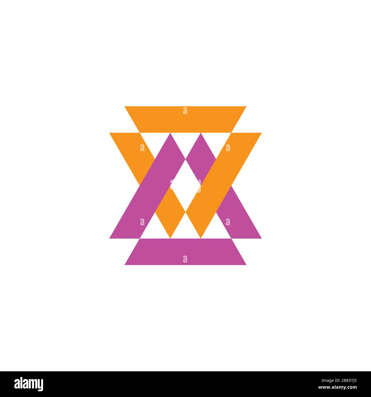 letter x linked triangle geometric logo vector Stock Vector Image & Art ...