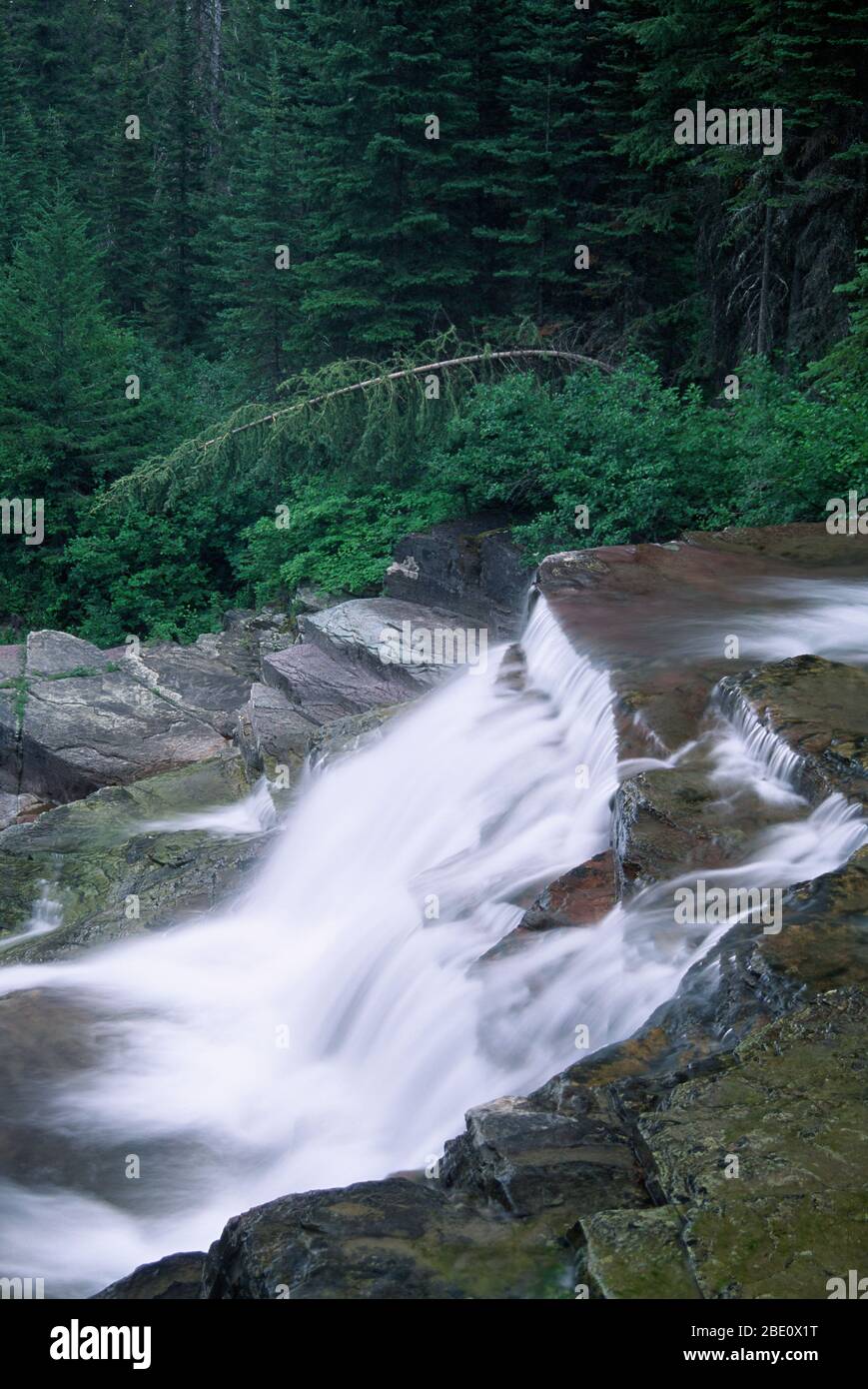 St. mary falls glacier national park hi-res stock photography and ...