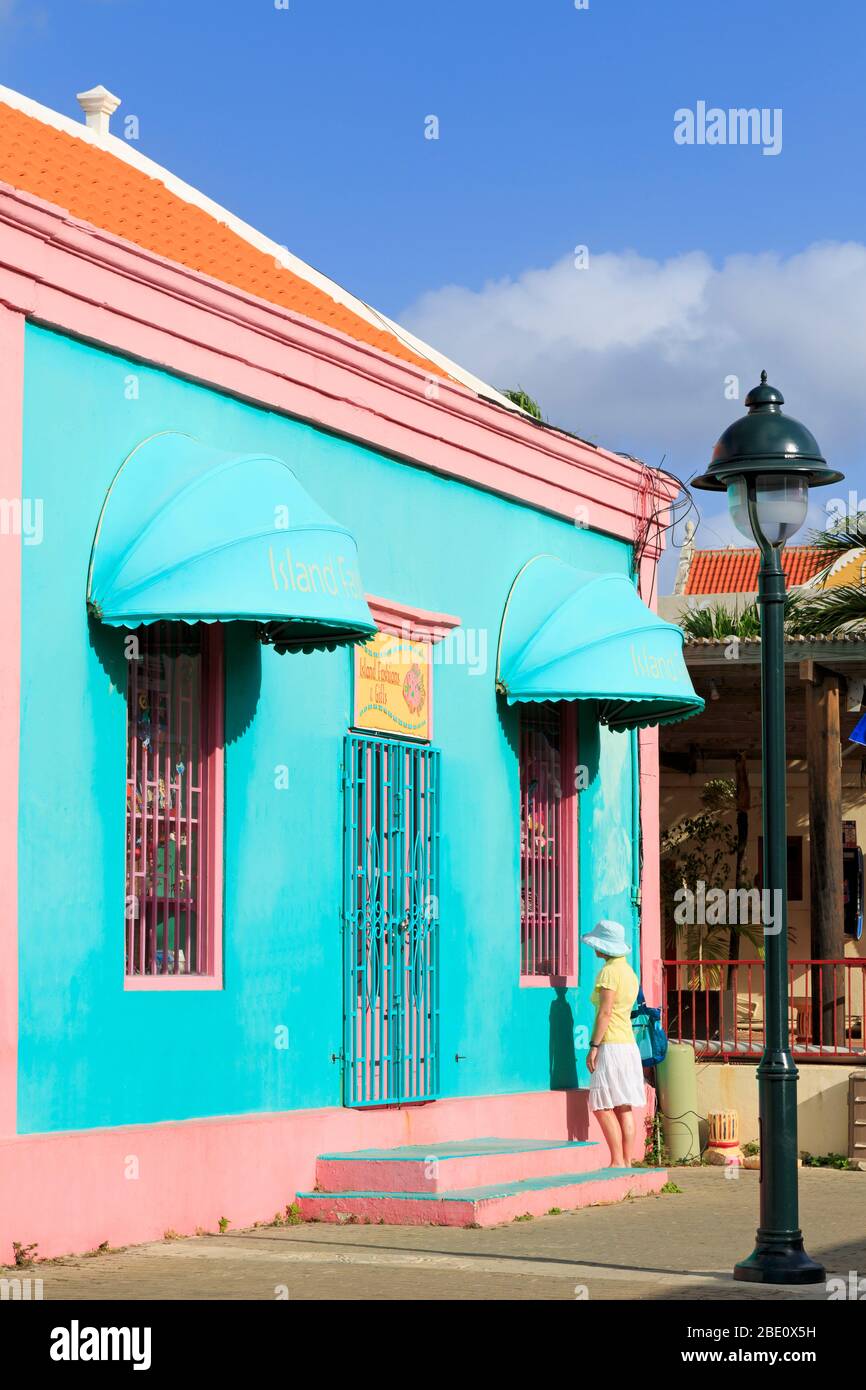 On kaya bonaire caribbean grandi kralendijk hires stock photography