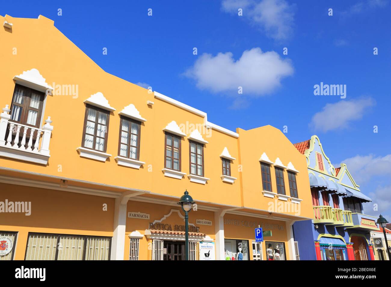 Harbourside Mall on Kaya Grandi,Kralendijk,Bonaire,Caribbean Stock