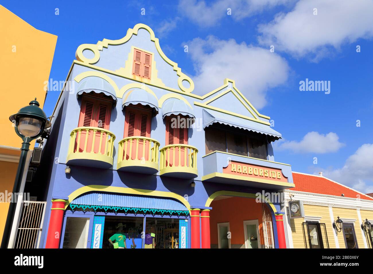 On kaya bonaire caribbean grandi kralendijk hires stock photography