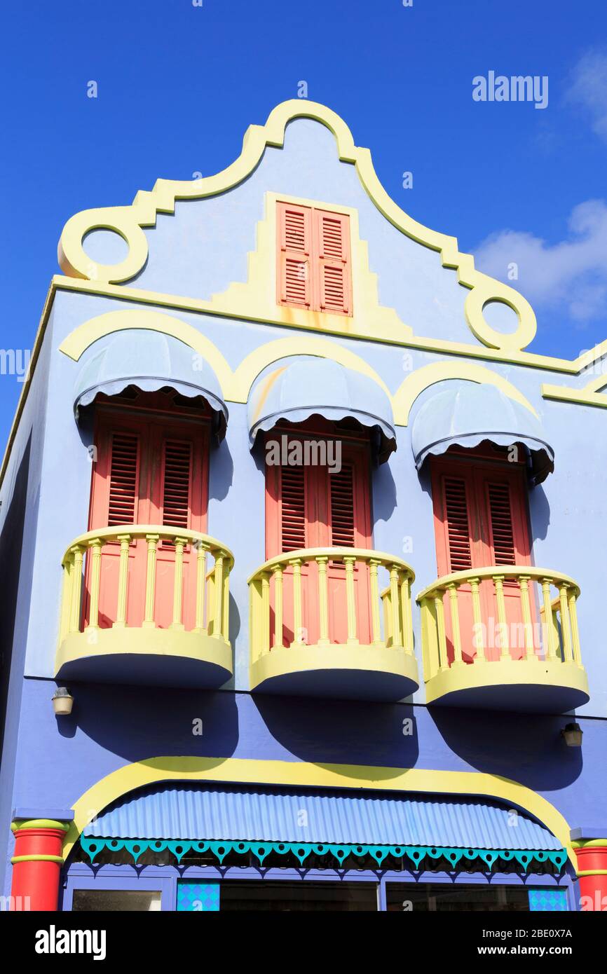 Harbourside Mall on Kaya Grandi,Kralendijk,Bonaire,Caribbean Stock