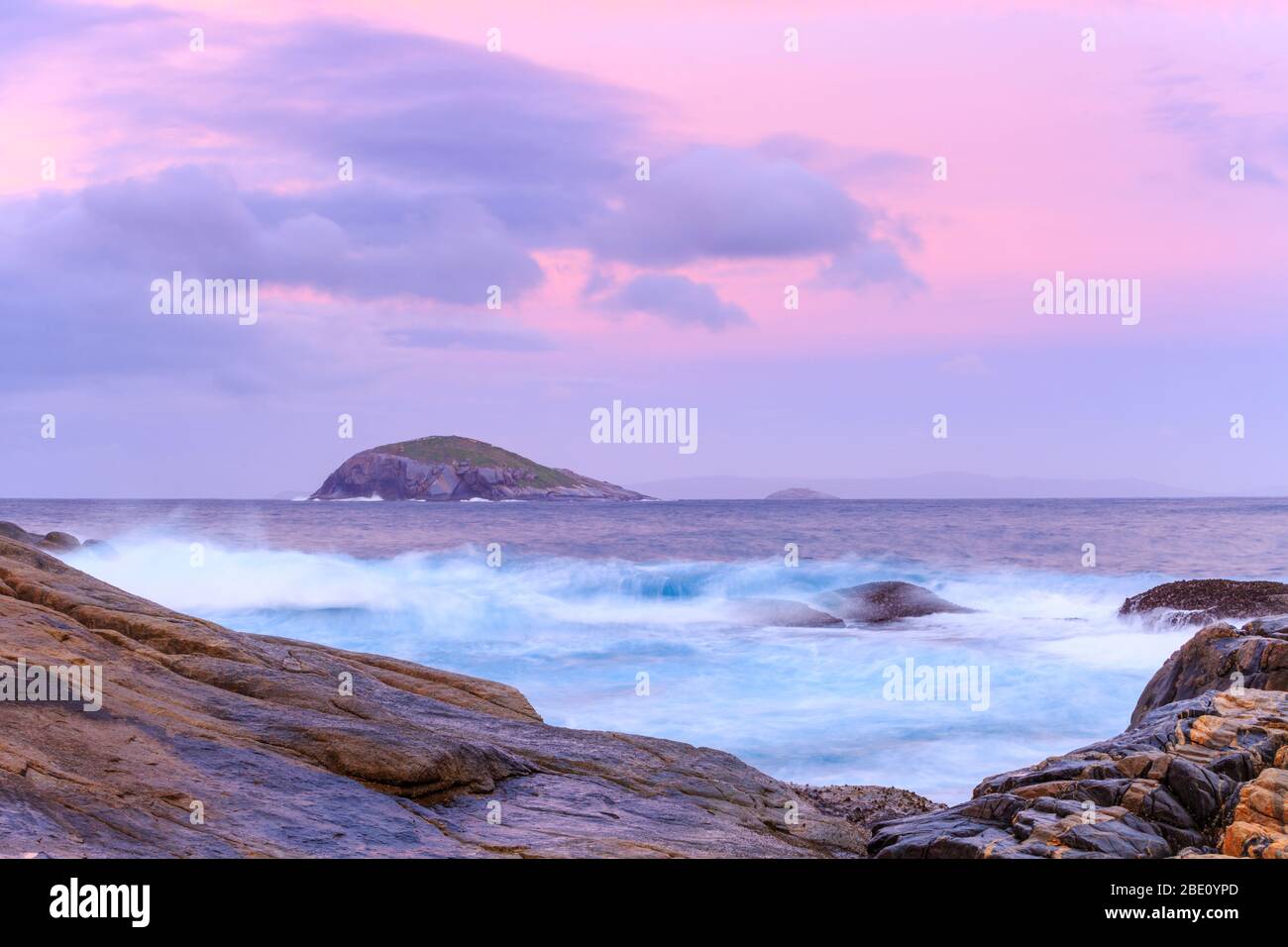 Beautiful sunrise at The Gap, Torndirrup National Park, Albany, Western Australia Stock Photo