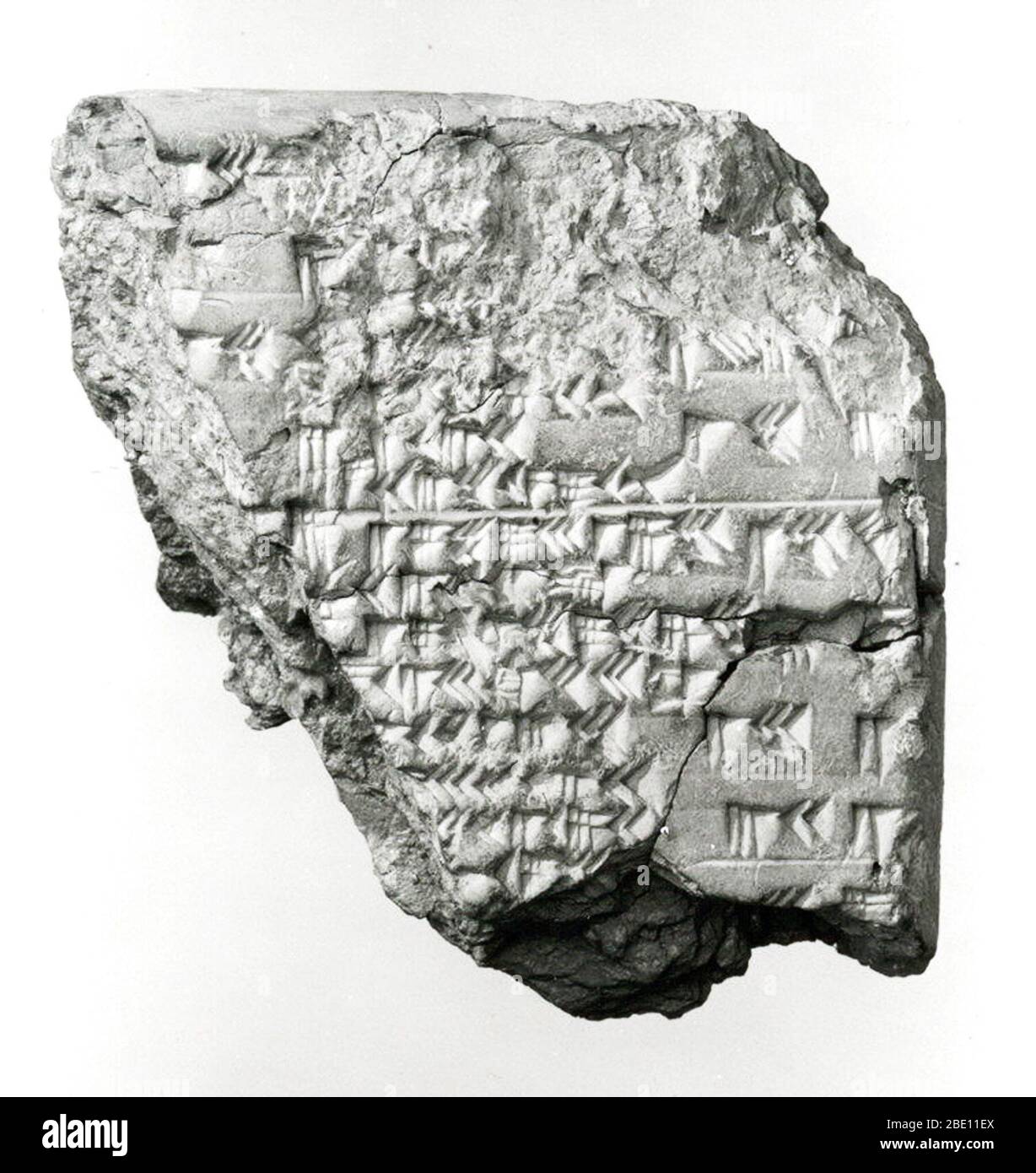 Mesopotamian Tablet on Eclipse, 2nd Century BCE Stock Photo