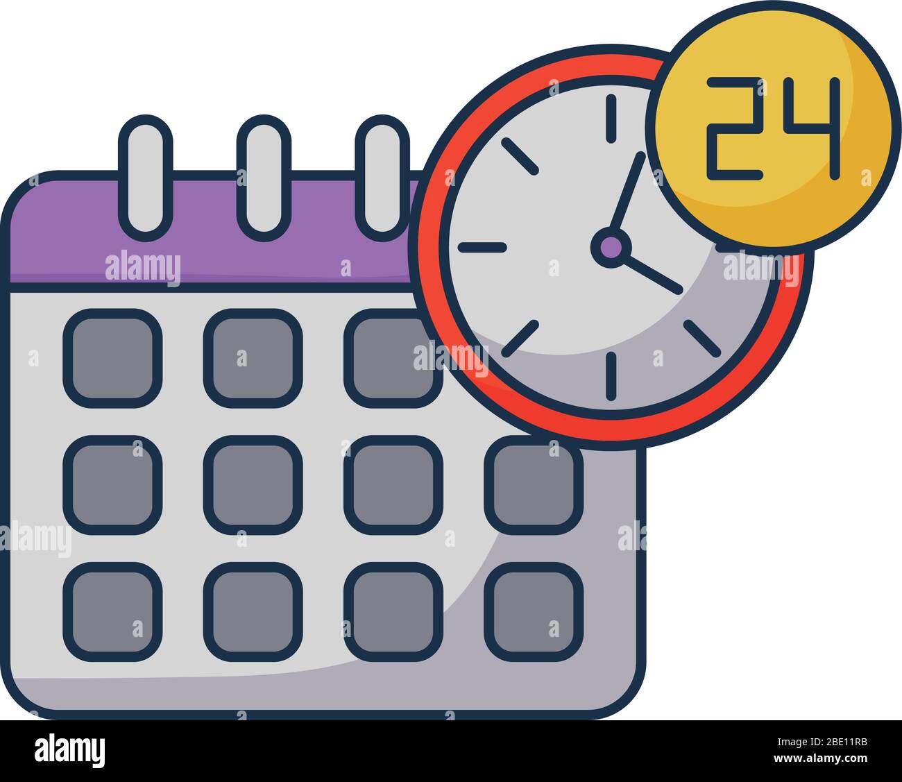 calendar reminder on white background vector illustration desing Stock ...