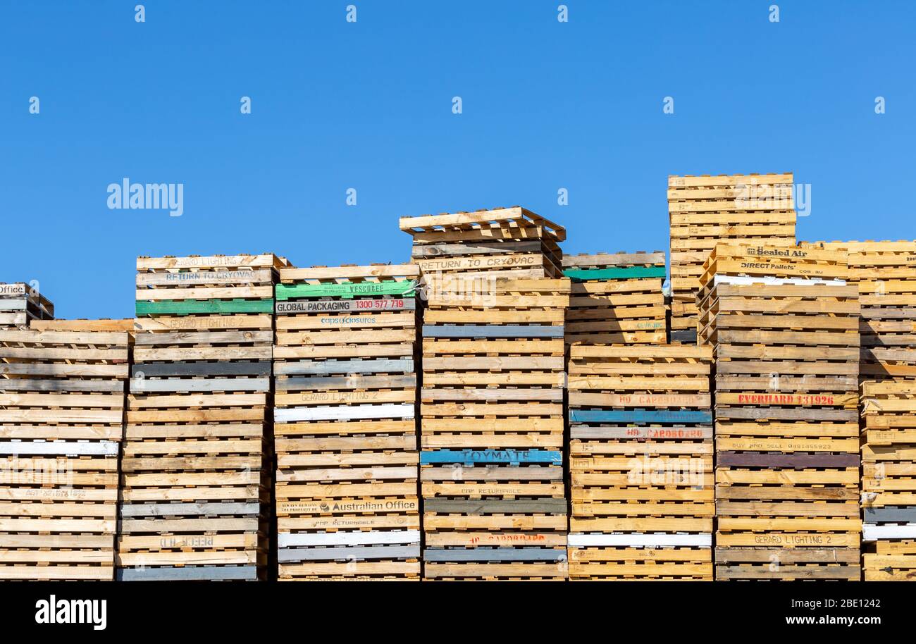 Blue pallets hires stock photography and images Alamy