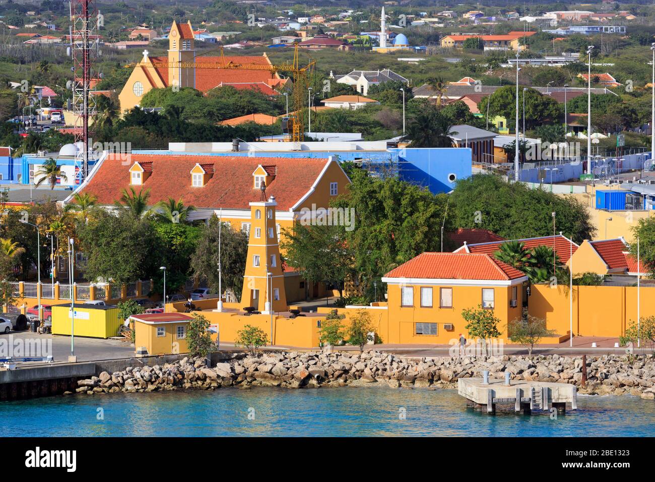 Kralendijk waterfront,Bonaire,Caribbean Stock Photo Alamy