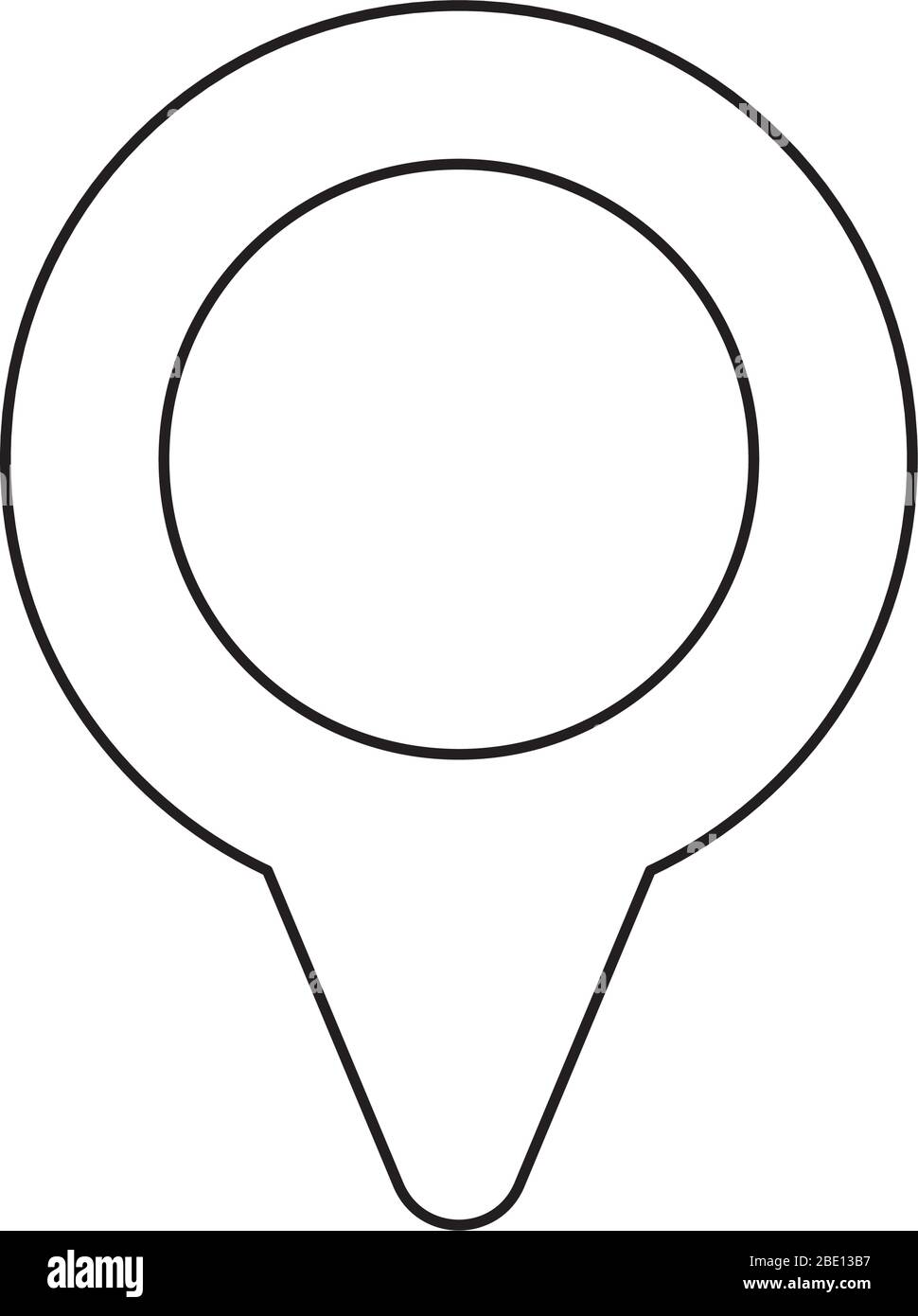 Location optimization icon Black and White Stock Photos & Images - Alamy