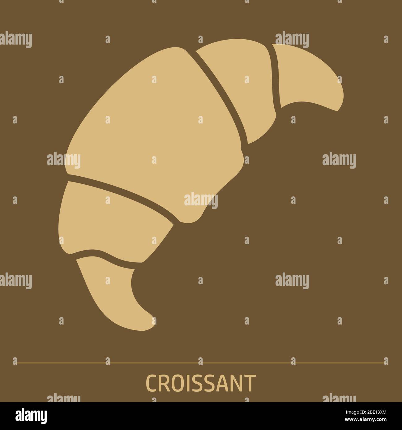 Croissant icon illustration Stock Vector Image & Art - Alamy