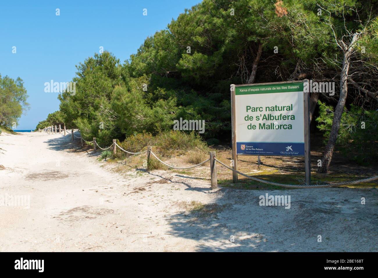 PALMA DE MALLORCA, SPAIN. APRIL 09 2020: Playa de Muro  at  - Mallorca under Corona Close down  on April 9, 2020 in Palma de Mallorca, . (Photo by Thomas Reiner/ESPA-Images) Credit: European Sports Photo Agency/Alamy Live News Stock Photo