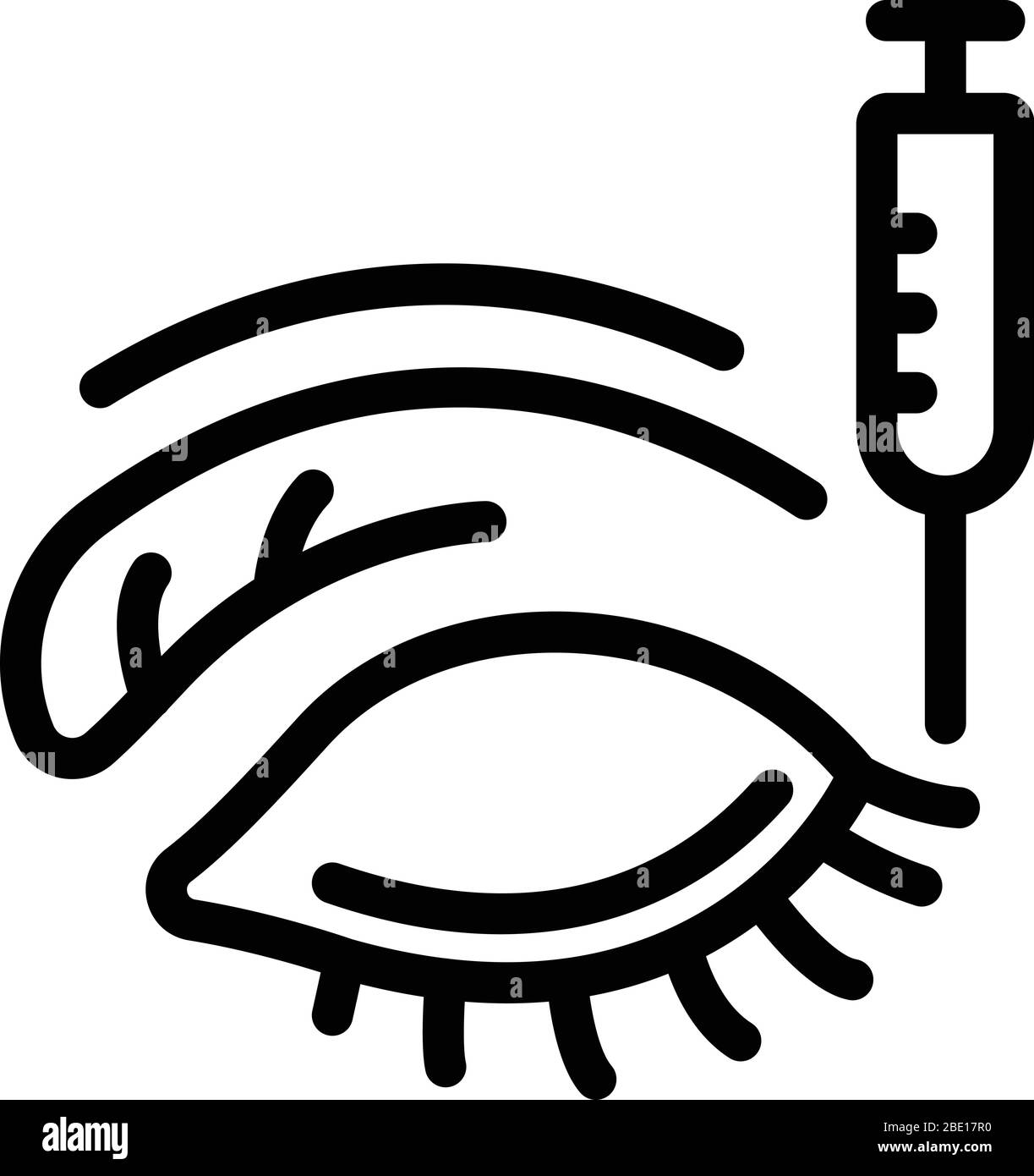 Eye cosmetology injection icon hi-res stock photography and images - Alamy
