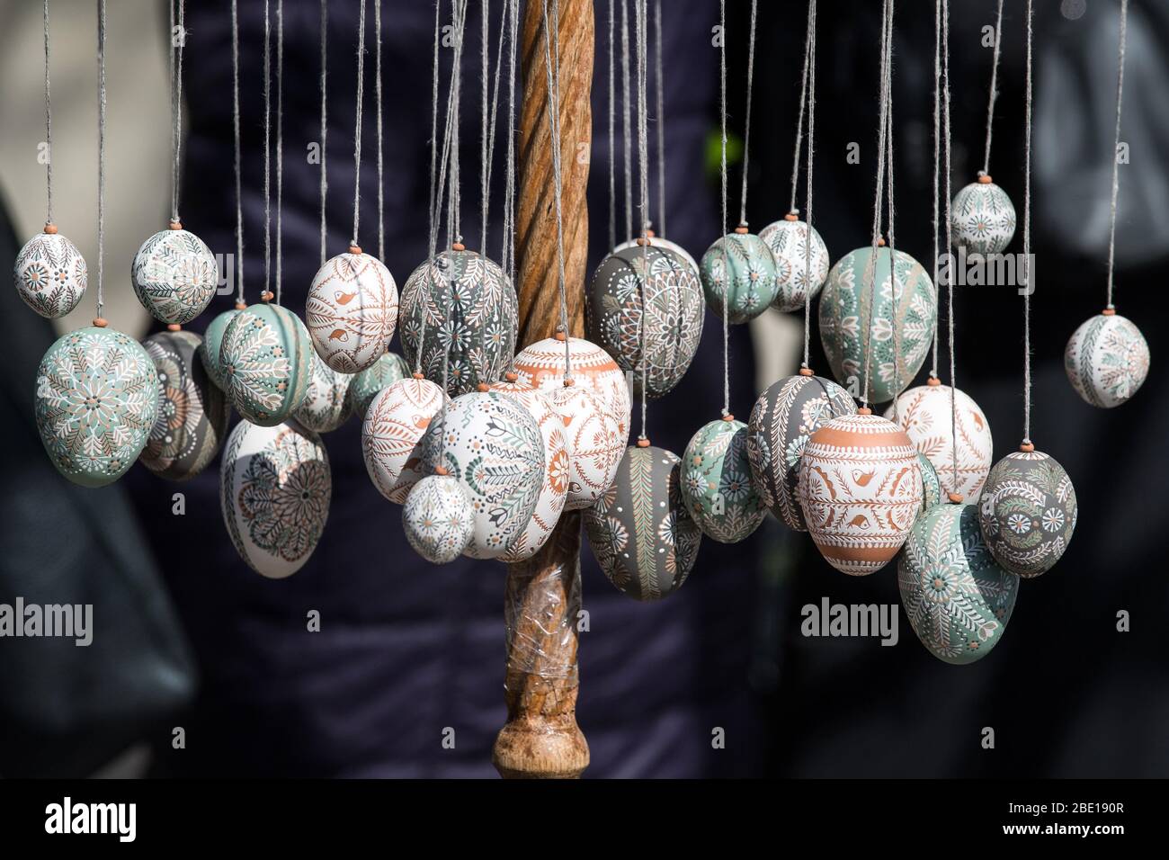 2019 04 14. Lithuania, Vilnius.  Easter, easter eggs. Stock Photo