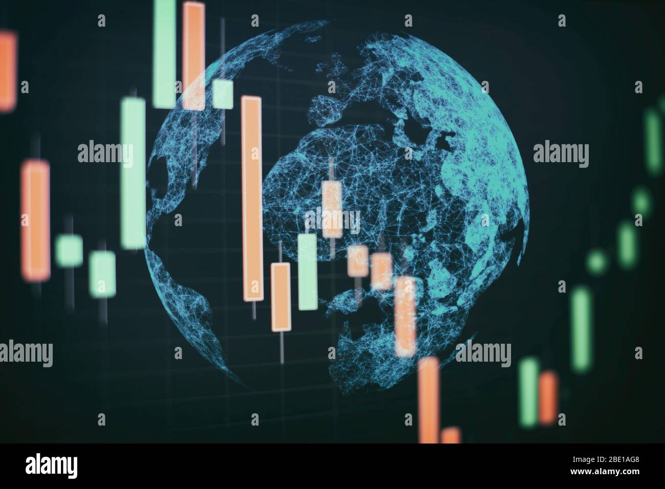network business technology science background loop .Currency exchange