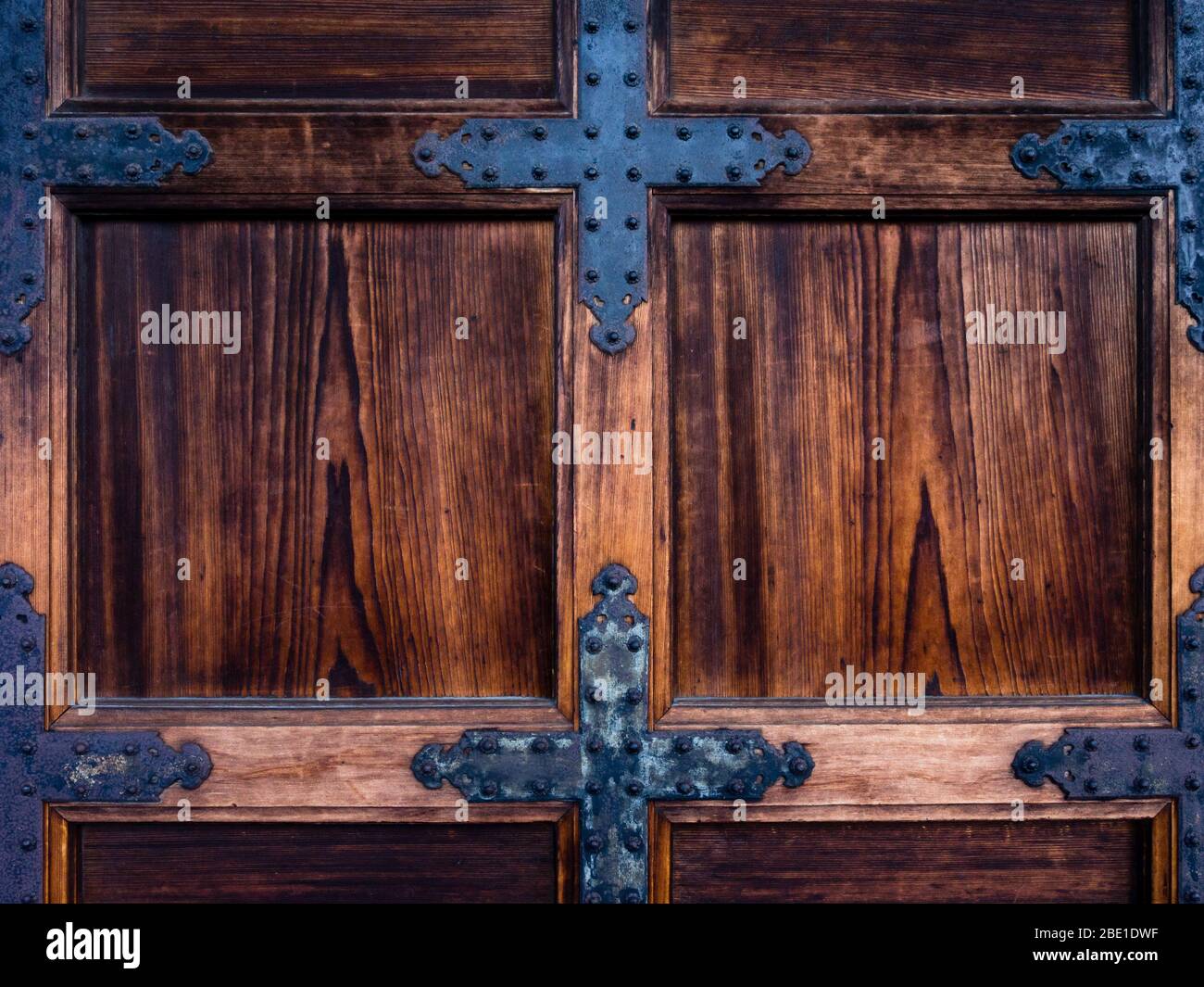 Old wooden gate door Stock Photo - Alamy