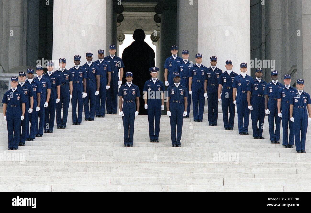 President Guard The U.S. Air Force Presidential Honor Guard Drill Team poses on the ...