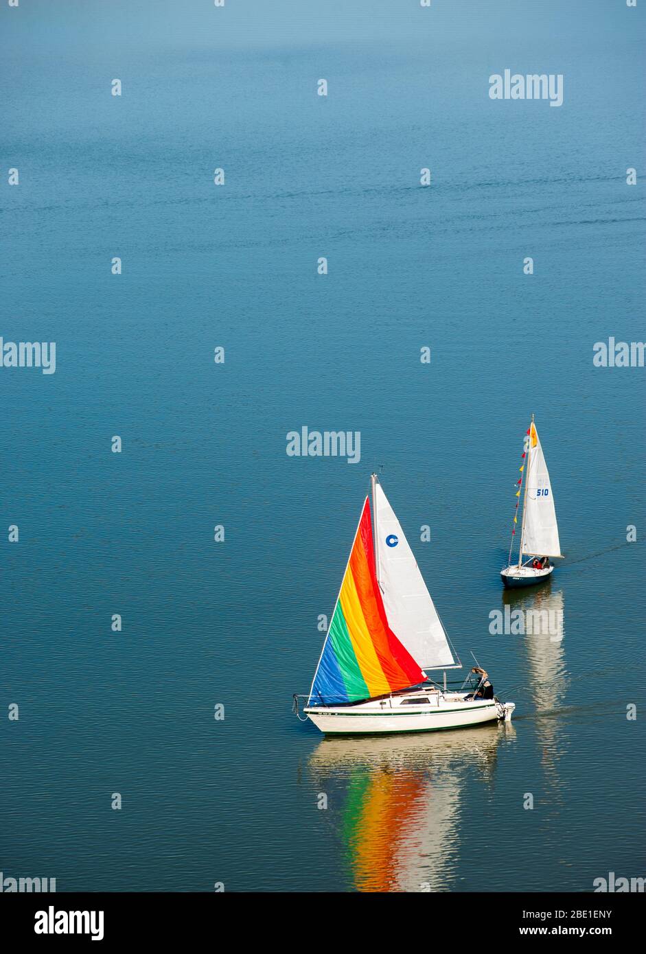 Sailing Elephant Butte Lake, NM Stock Photo Alamy