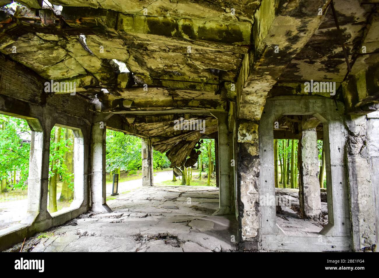 ruins-in-westerplatte-stock-photo-alamy