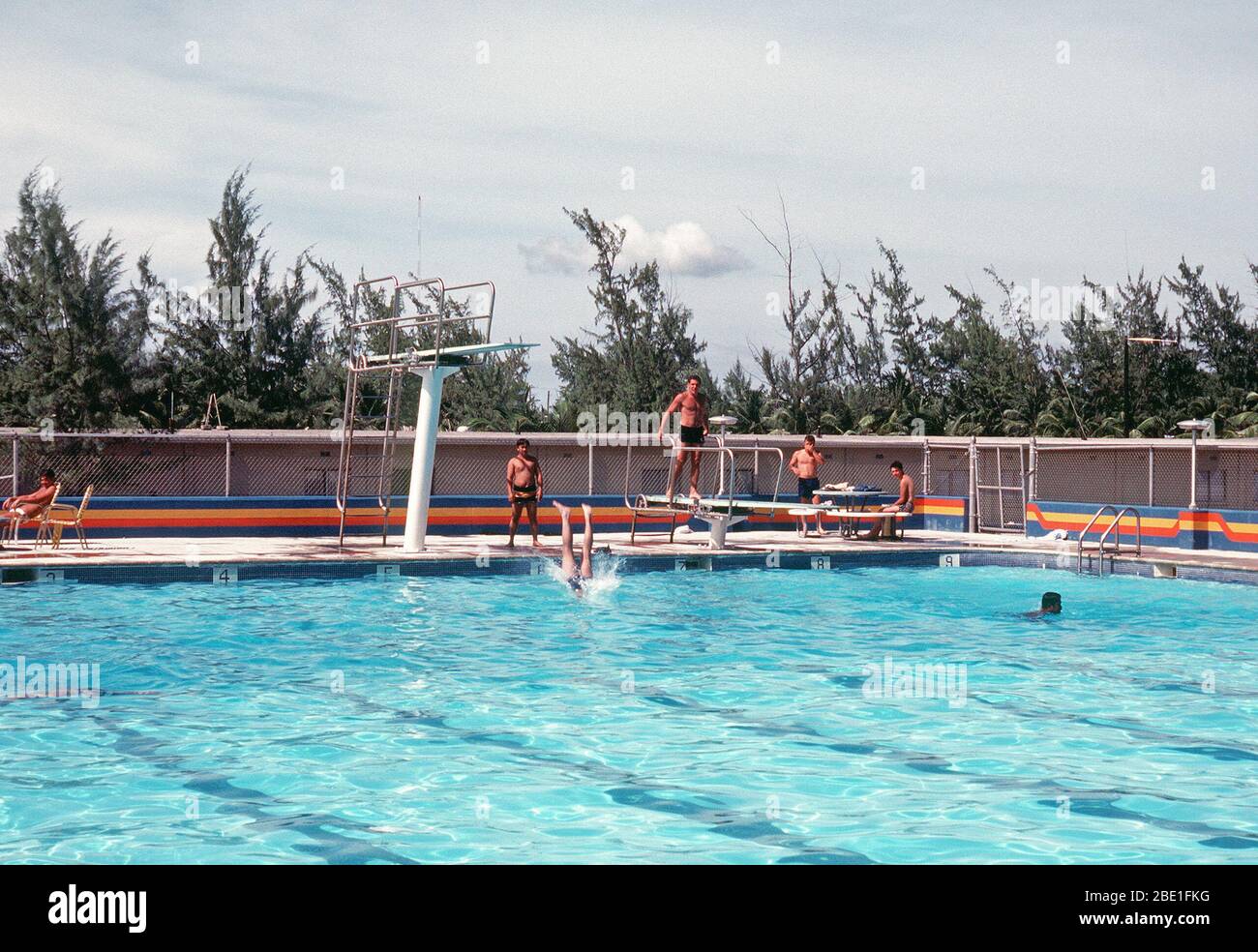 1980s diego garcia swimming pool hi-res stock photography and images ...
