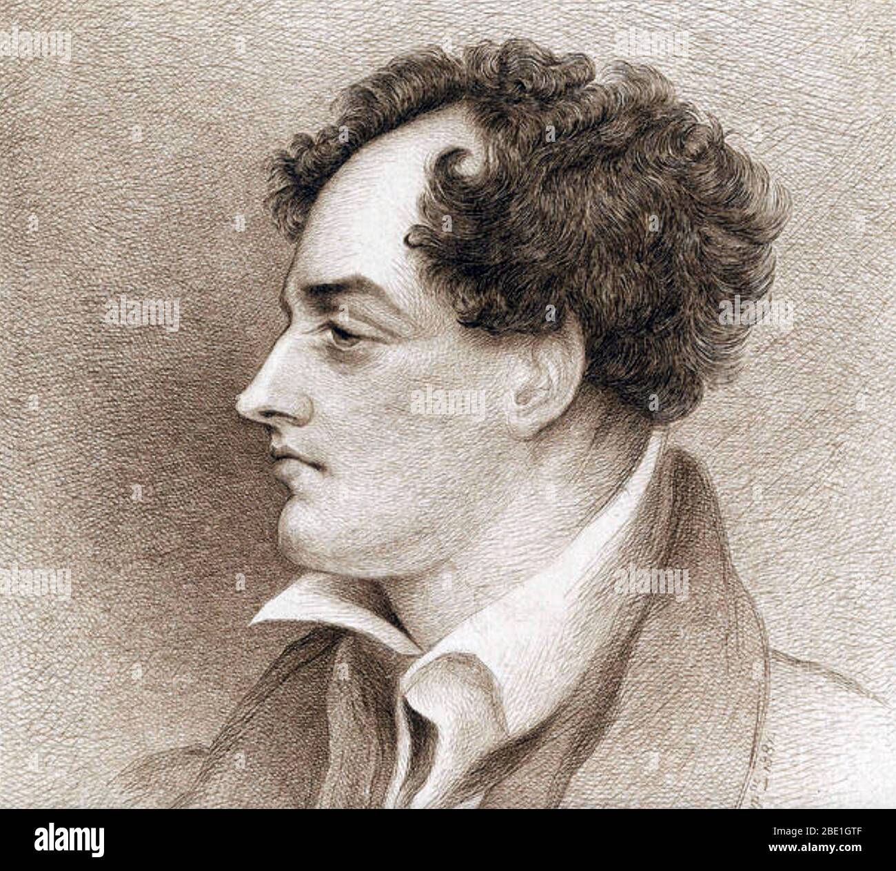 GEORGE GORDON, Lord Byron (1788-1824) English poet and politician about 1815 Stock Photo