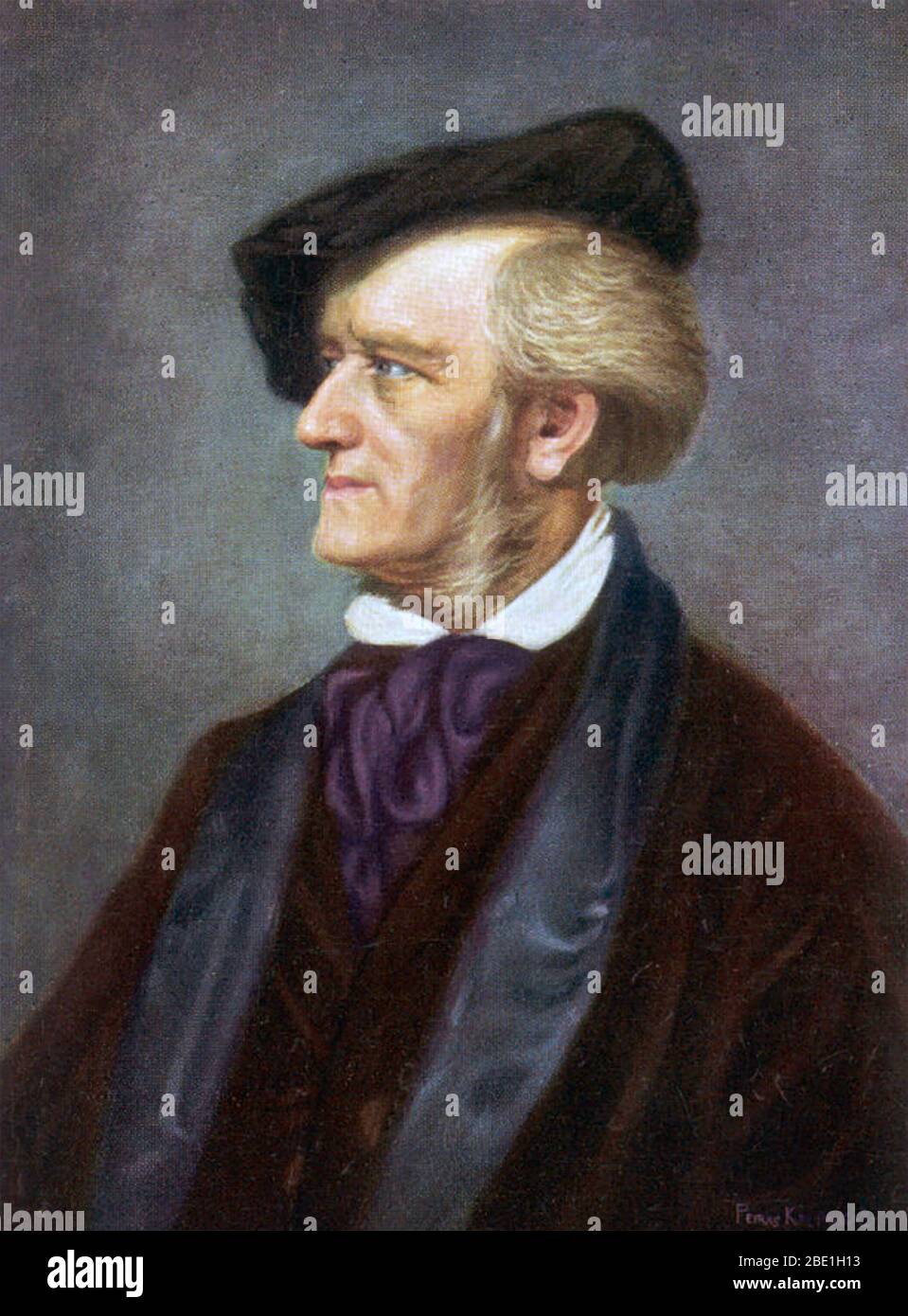RICHARD WAGNER (1813-1883) German composer and theatre director about 1870 Stock Photo