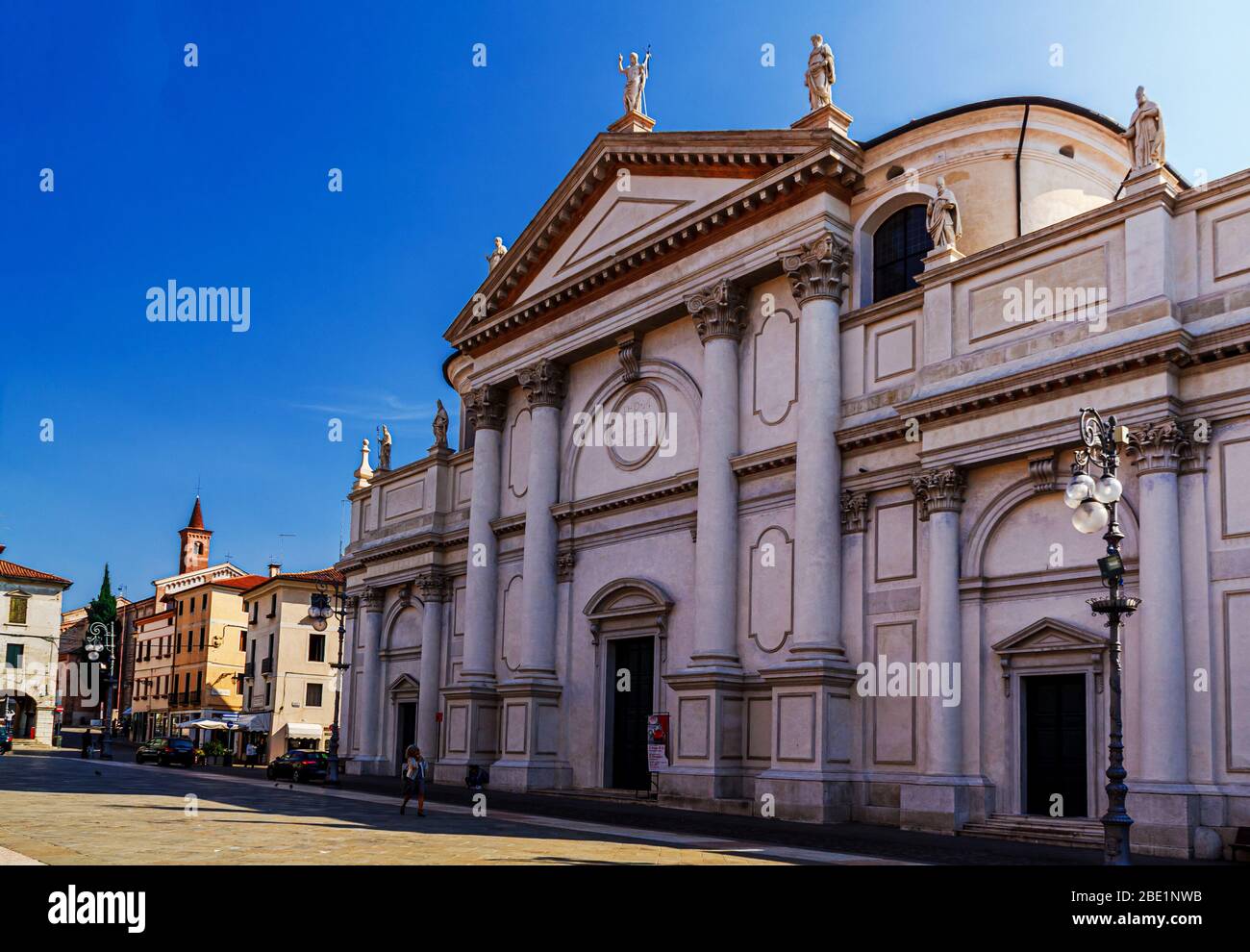 Bassano del Grappa, Vicenza / Italy - October 2 2017: The church of Saint Giovanni (Saint John) the Baptist in Bassano del Grappa, Vicenza, Italy. Stock Photo