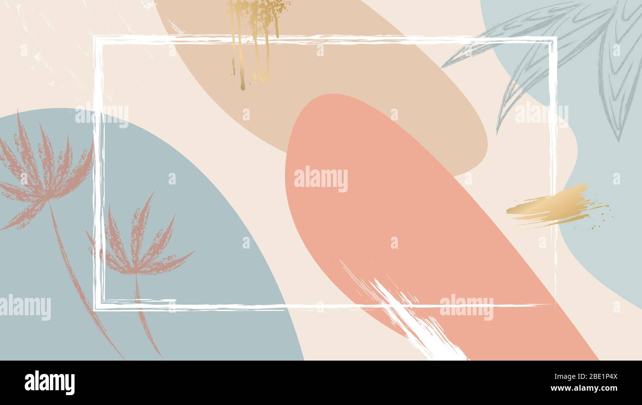 Pastel grunge background with oval empty place for text. Stock Vector