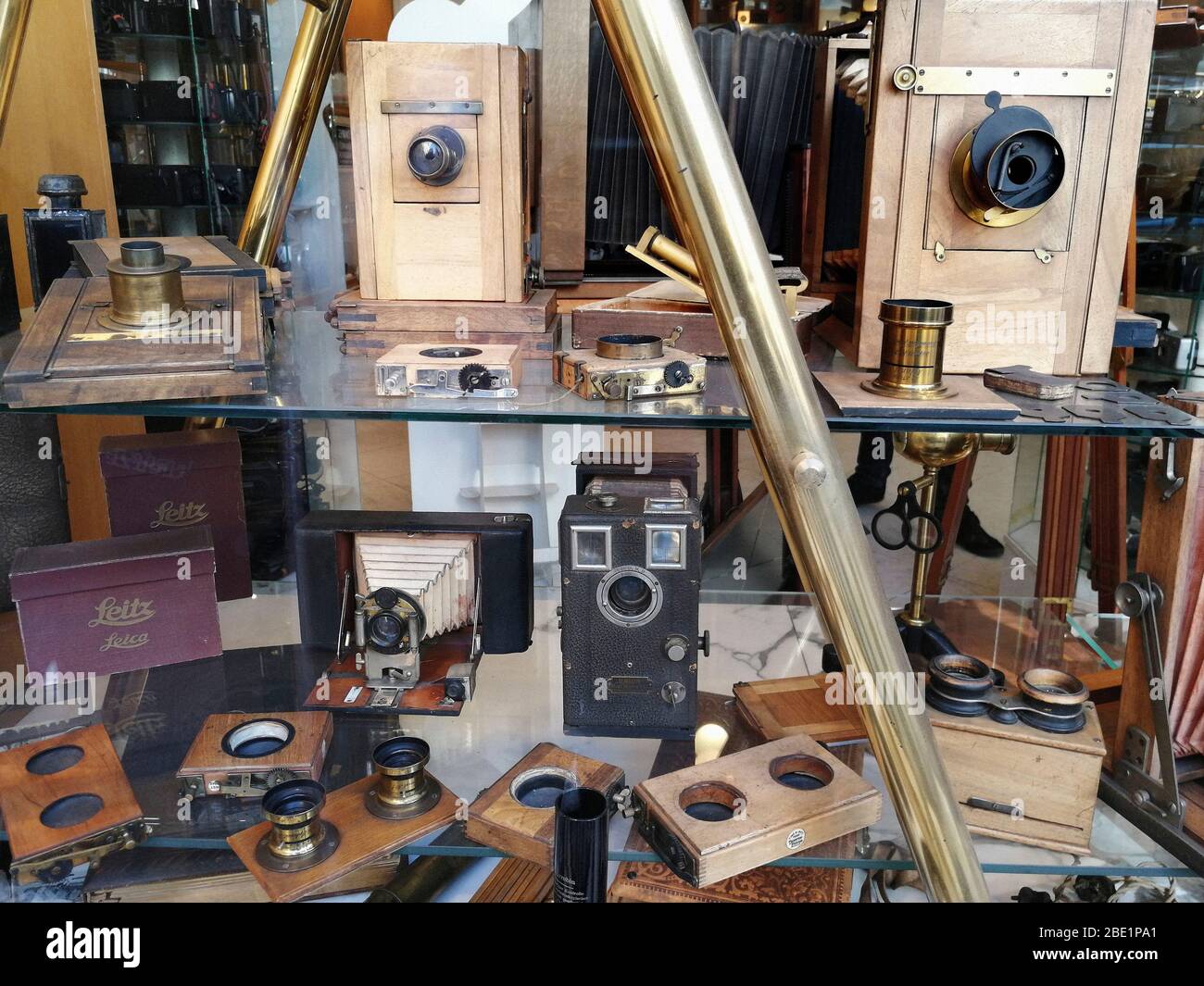 Czech Republic, Prague, Antique camera shop Stock Photo - Alamy