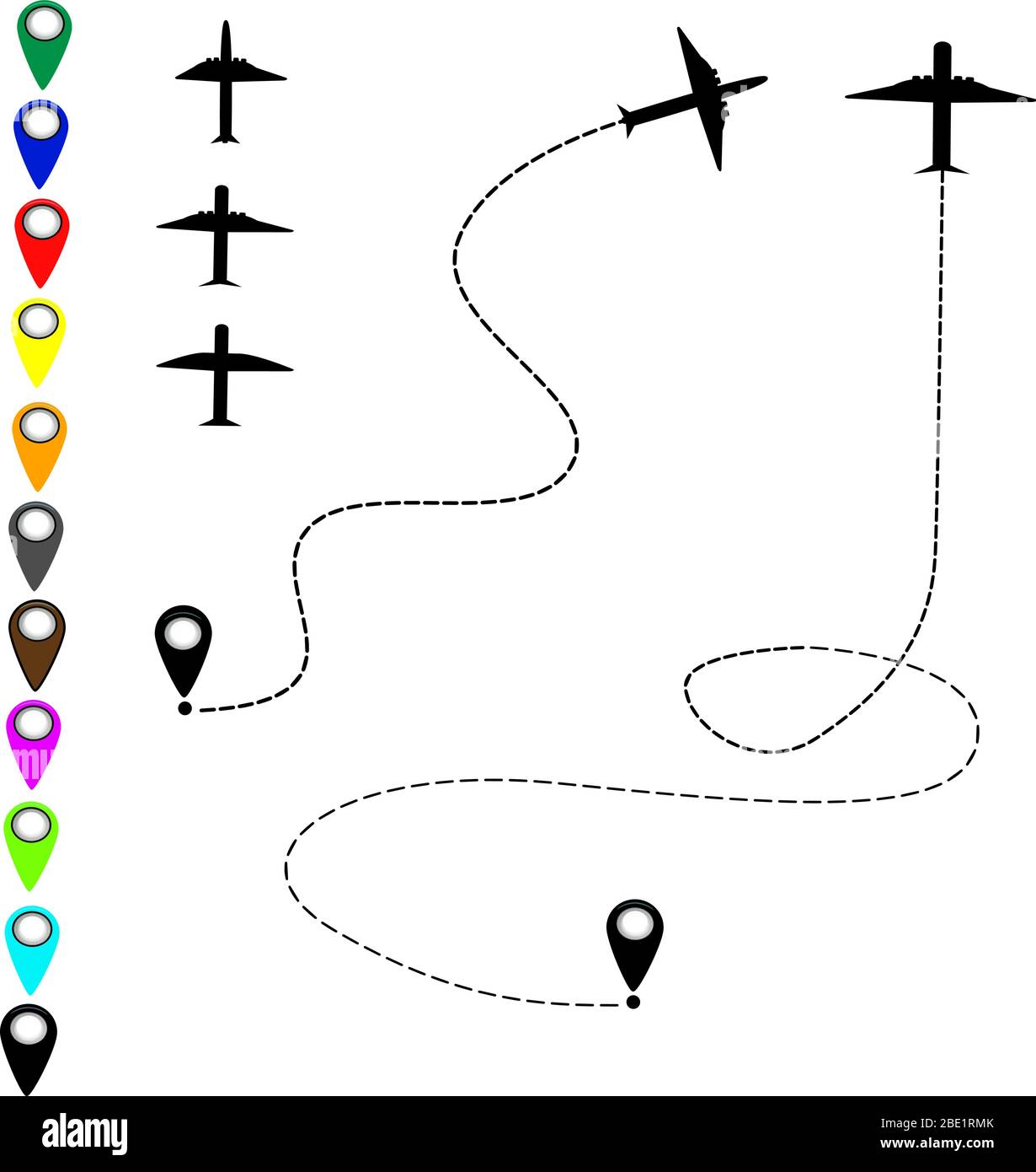 Plane icon vector Stock Vector Image & Art - Alamy