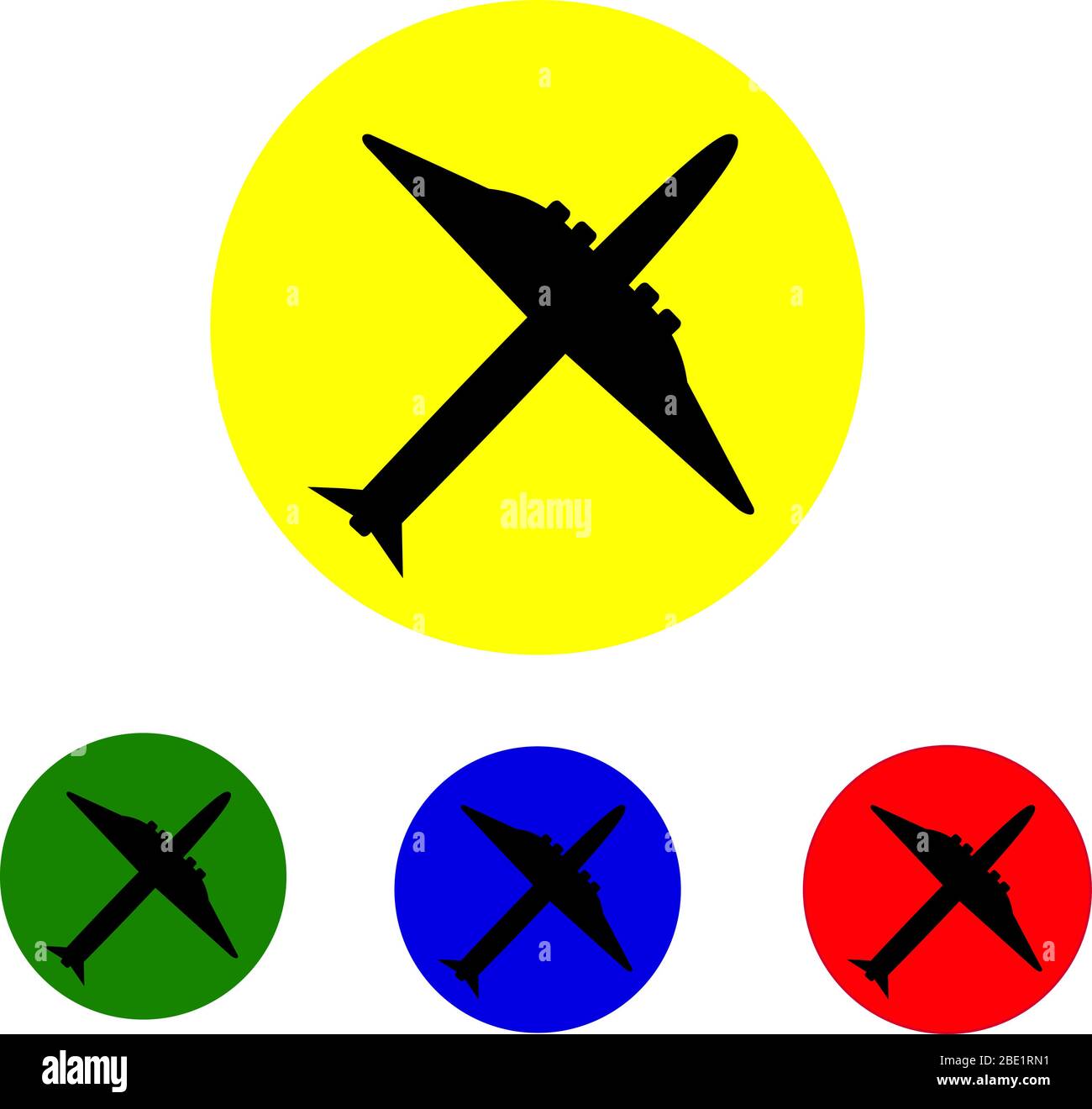 Plane icon vector Stock Vector Image & Art - Alamy