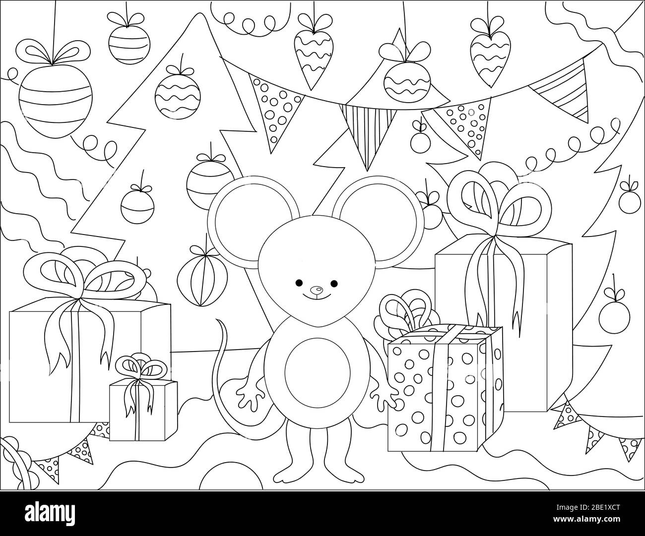 Abstract Adult Art Background Black Book Cartoon Children Christmas Coloring Coloring Book Coloring Pages Contour Cute Design Doodle Stock Vector Image Art Alamy