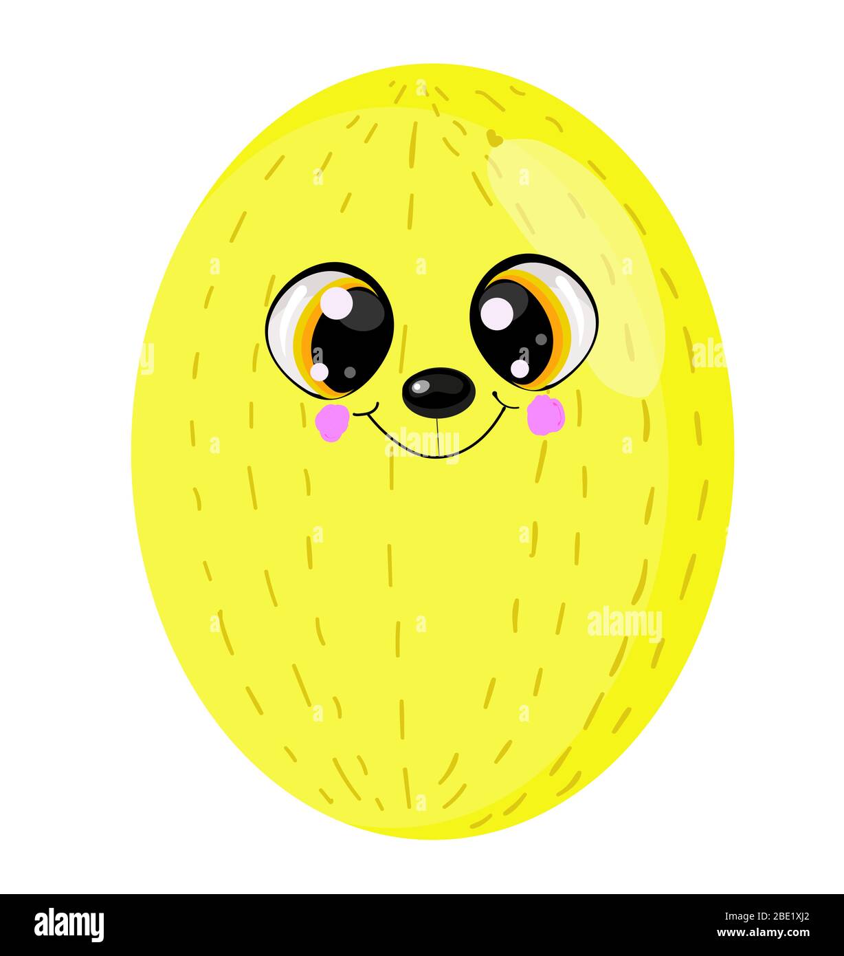 melon mango character mascot cartoon vector illustration Stock Vector