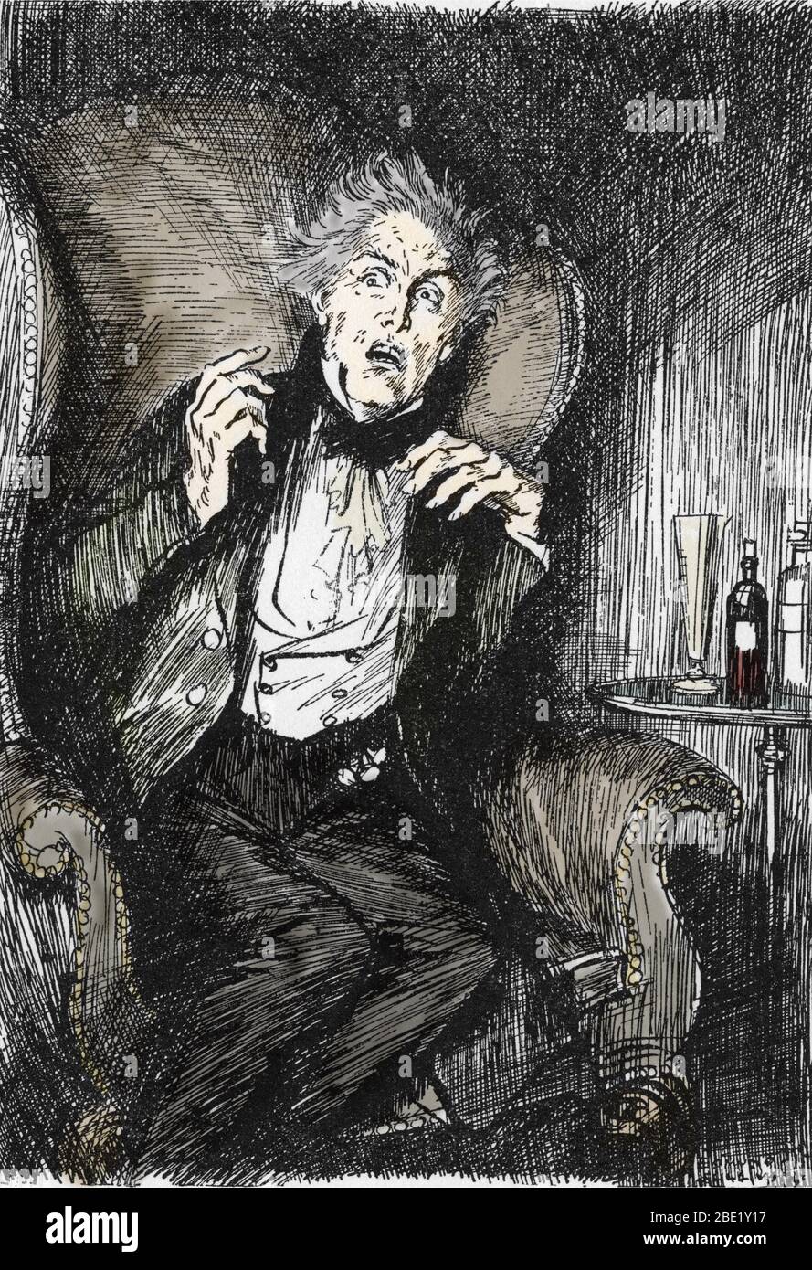 "Dr jekyll en proie a la terreur lors de sa conversation avec Utterson