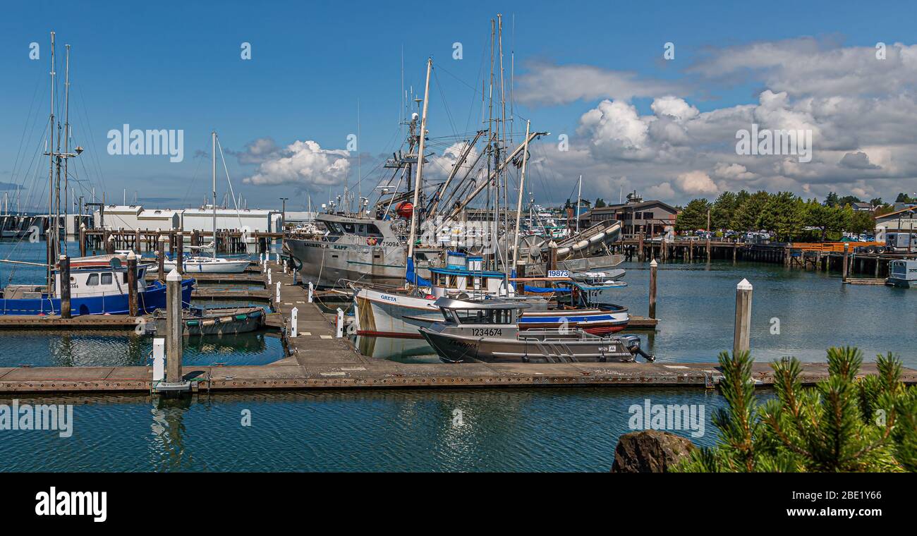 Marina in Pacific Northwest Stock Photo Alamy