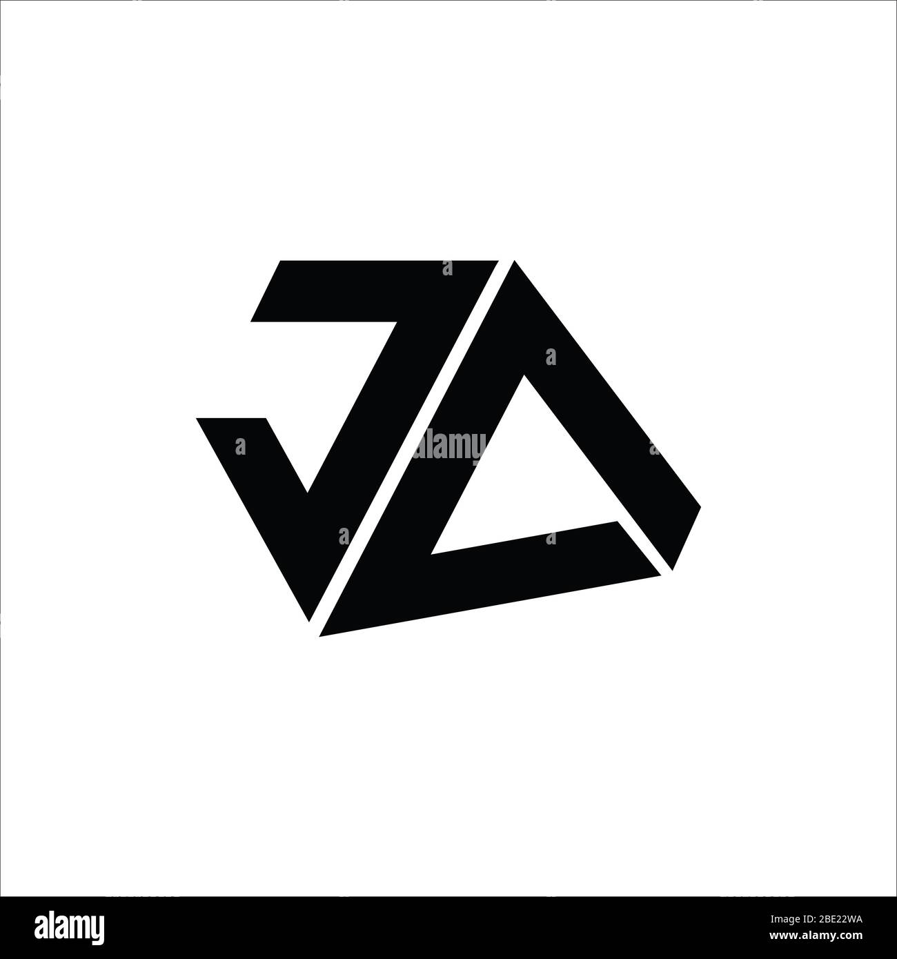 Initial letter ja or aj logo vector design template Stock Vector Image ...