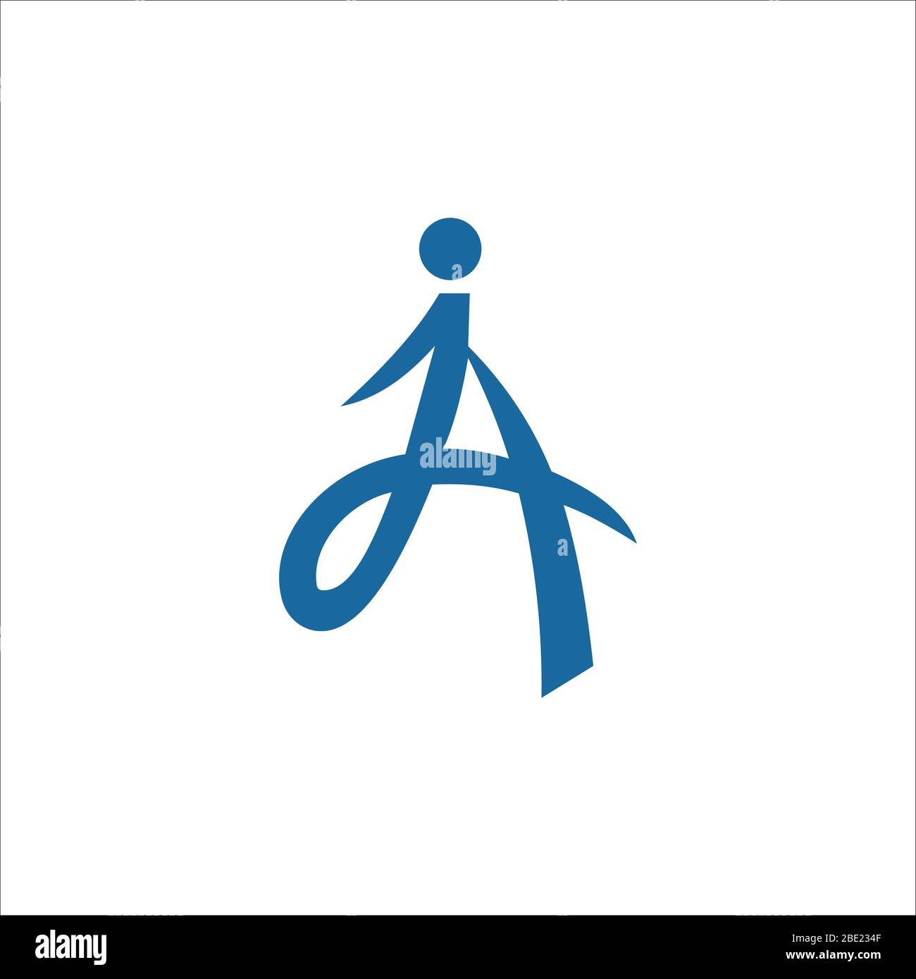 Initial letter ja or aj logo vector design template Stock Vector