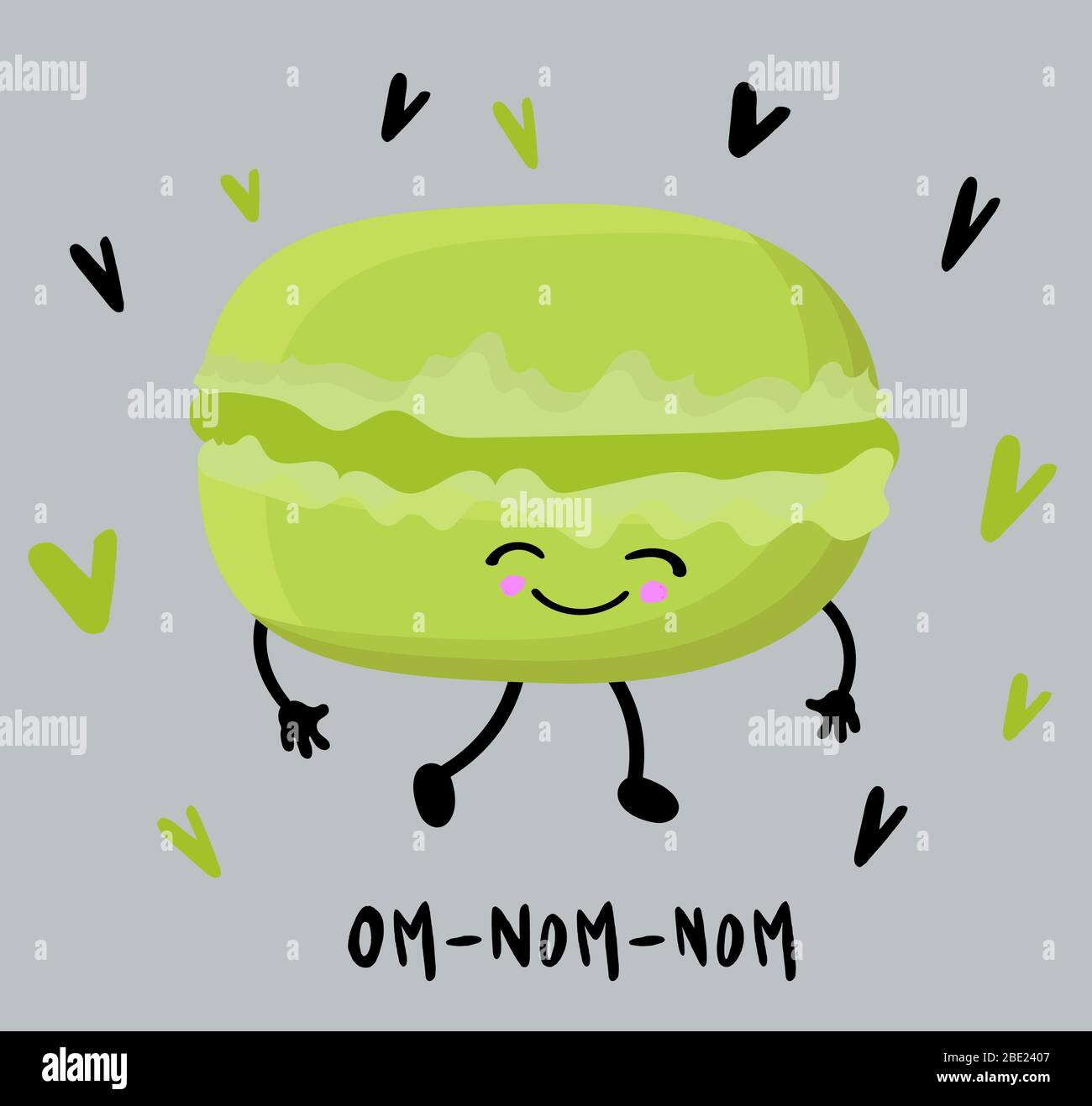 Macaron isolated Stock Vector Images - Alamy