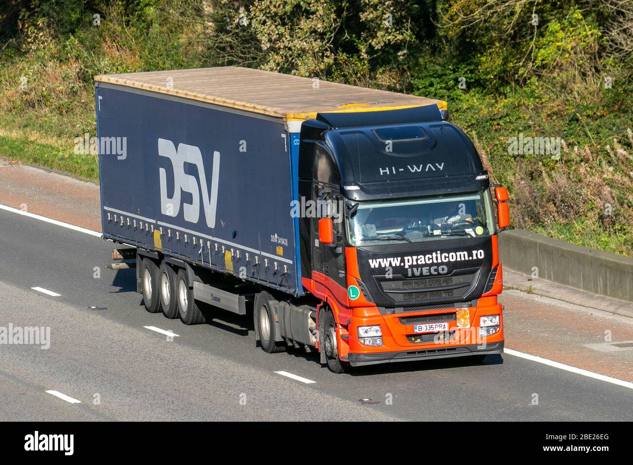 DSV HIWAY Haulage delivery trucks, lorry, transportation, truck, cargo