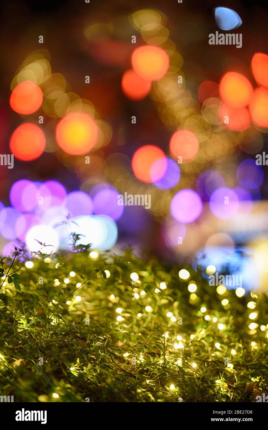 Bokeh pink blinking circles hi-res stock photography and images - Alamy