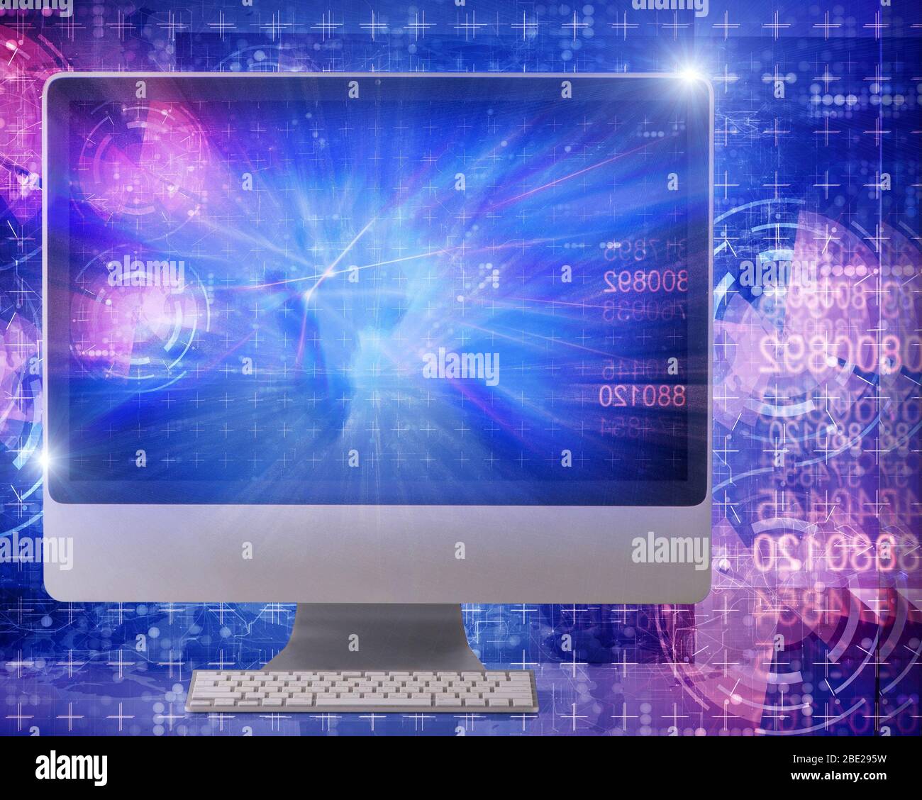 The computer screen in business concept Stock Photo - Alamy