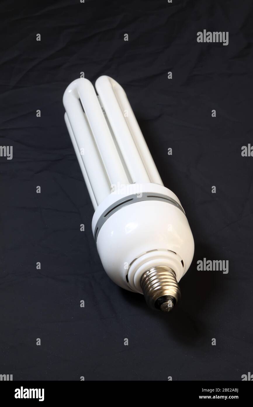 fluorescent tubes on a black background Stock Photo Alamy