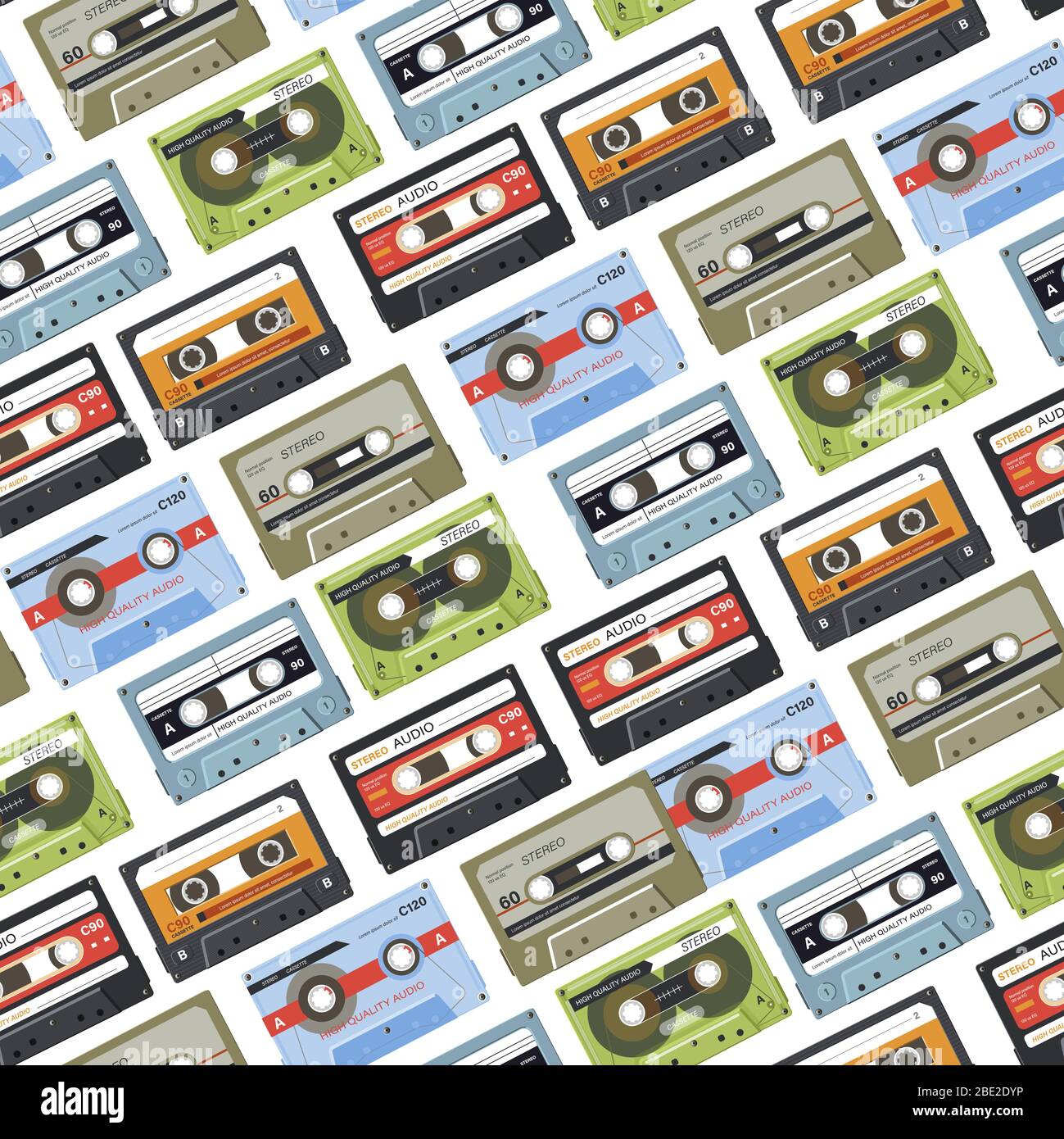 Retro cassette tapes Stock Vector Images - Alamy