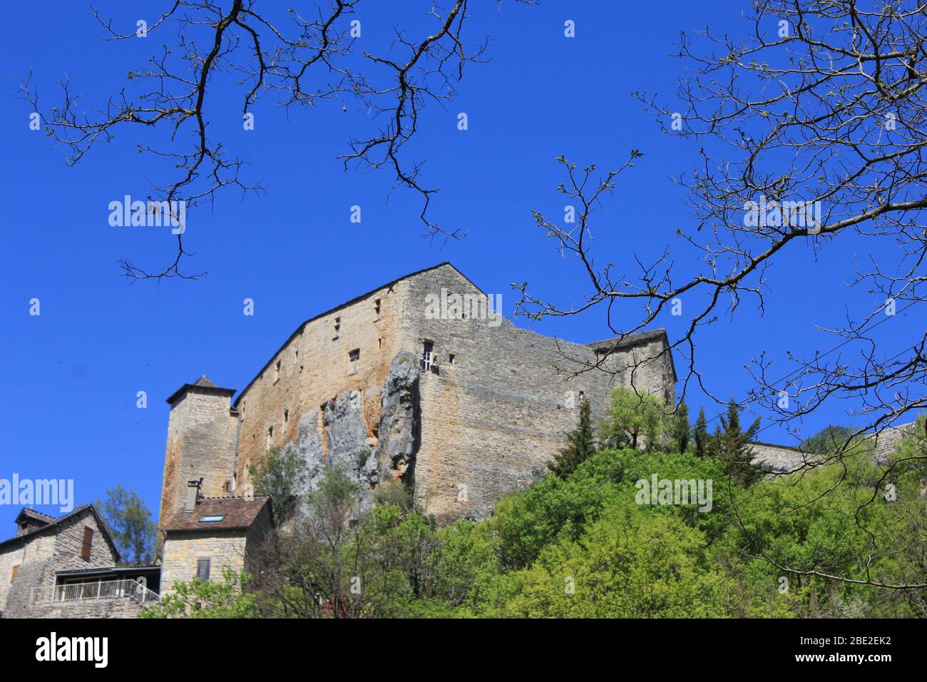 Castle, chateau, south of France Stock Photo