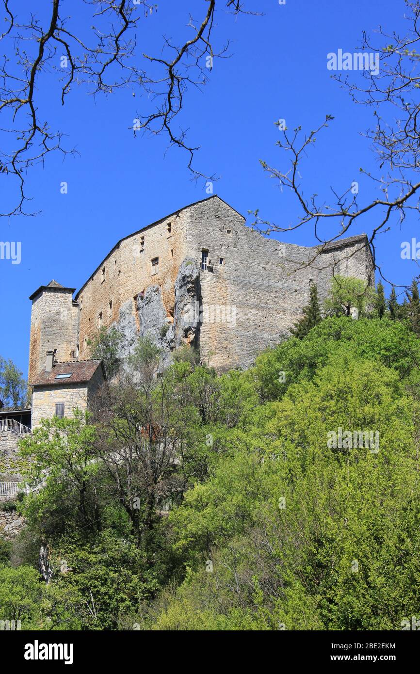 Castle, chateau, south of France Stock Photo