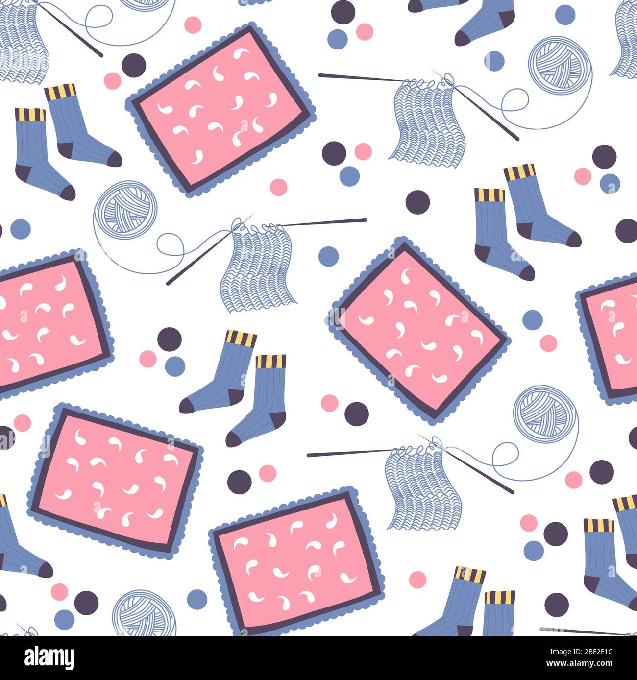 Knit Pattern Stock Free knitting pattern Stock Vector Images - Alamy