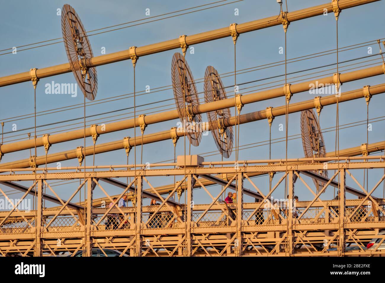 Brooklyn Bridge suspension, New York Stock Photo Alamy