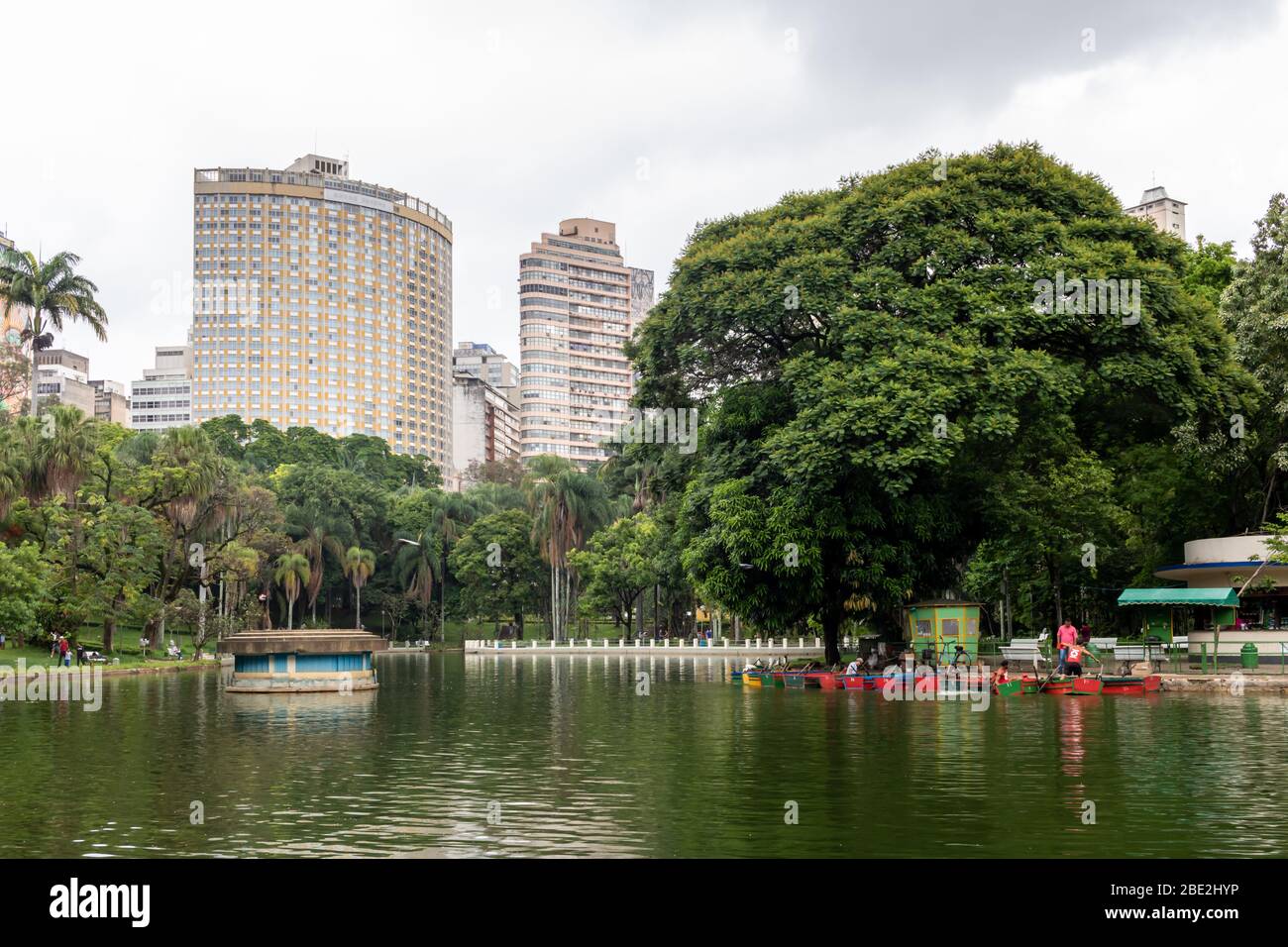 municipal park of the city Belo Horizonte in Brazil Stock Photo
