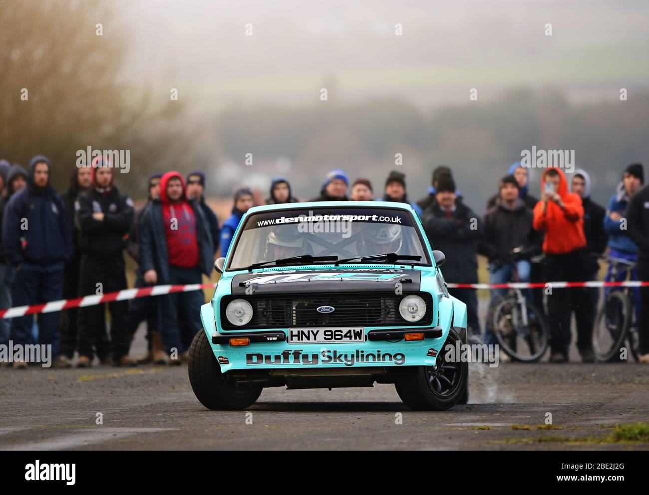Irish road racing legend MIchael Dunlop enjoys rallying his Ford Escort mk2  in the down season from motorcycle road racing Stock Photo - Alamy