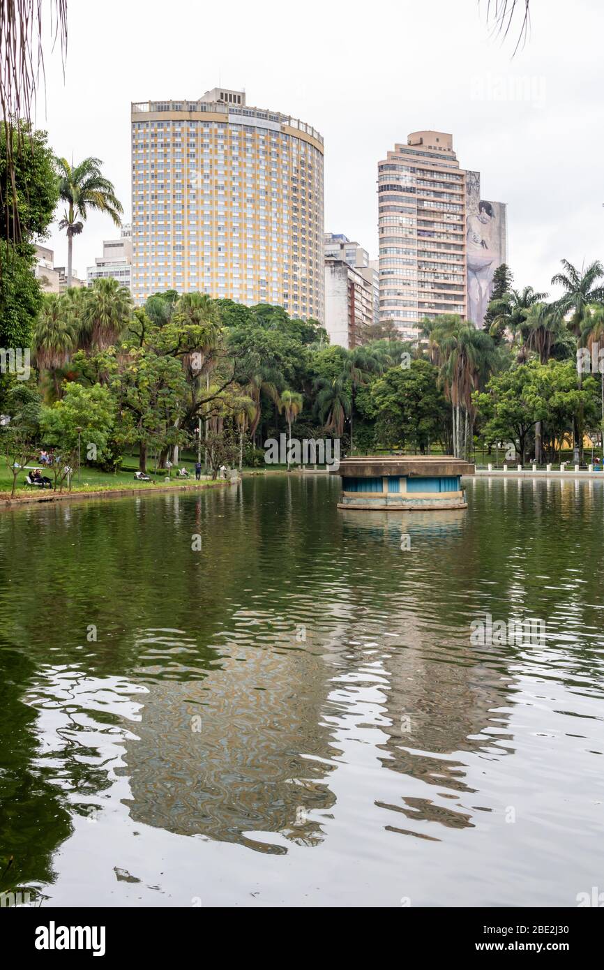 municipal park of the city Belo Horizonte in Brazil Stock Photo