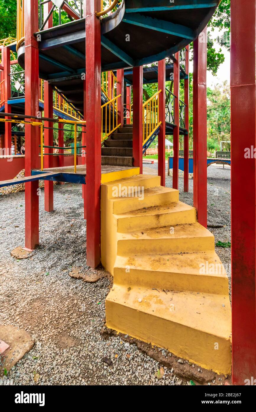 playground at the lake of the municipal park of the city of Belo Horizonte in Brazil Stock Photo